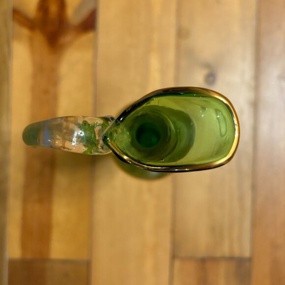 Vintage Green Glass Decanter - Picture 3 of 5